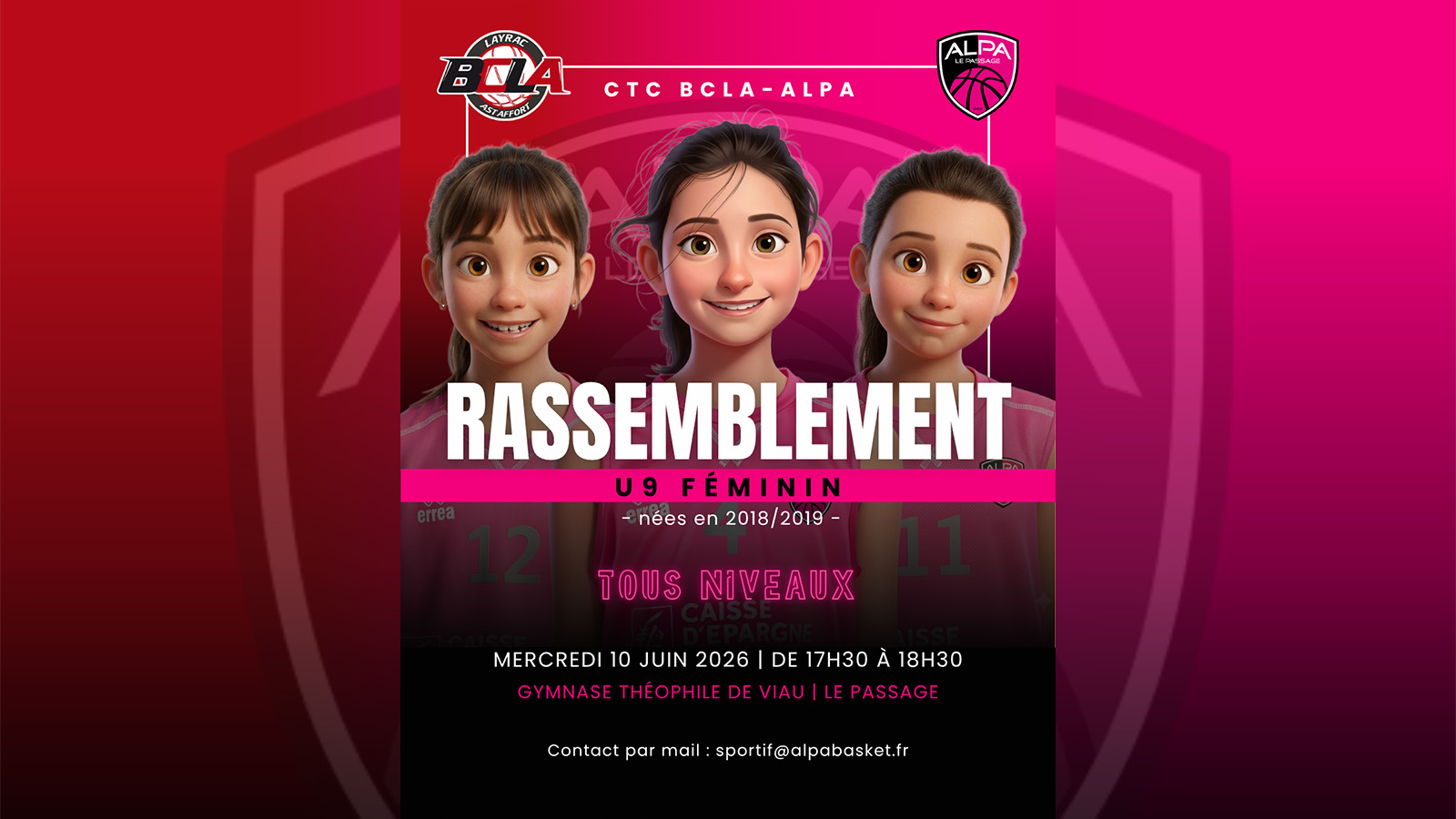 Rassemblement U9 Féminin 2026/2027